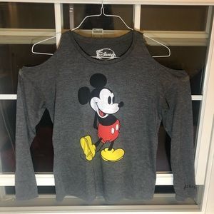 Mickey Mouse cold shoulder Disney shirt